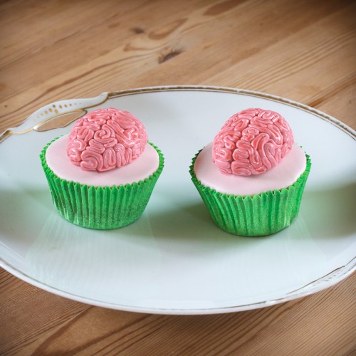 Cupcakes med hjerner