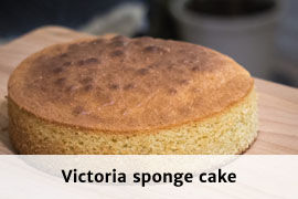 Link til Victoria sponge cake opskrift